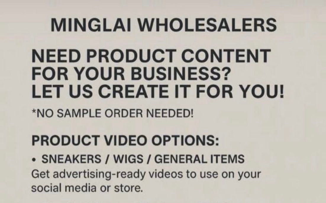 Minglai content bundle(we have high volume so please allow time with suppliers)