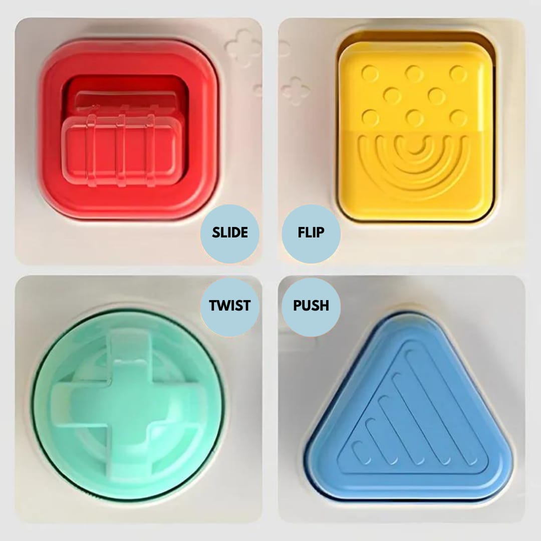Pop-Up Travel Tots - Cause and Effect Transport Colour Toy - Baby and Toddler