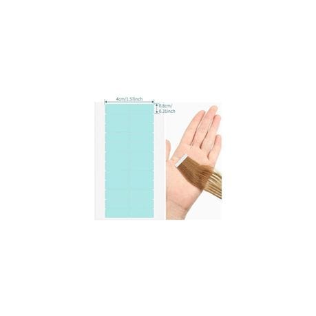 60x Replacement Tapes for Tape in Hair Extensions + Tape Glue Remover Oil