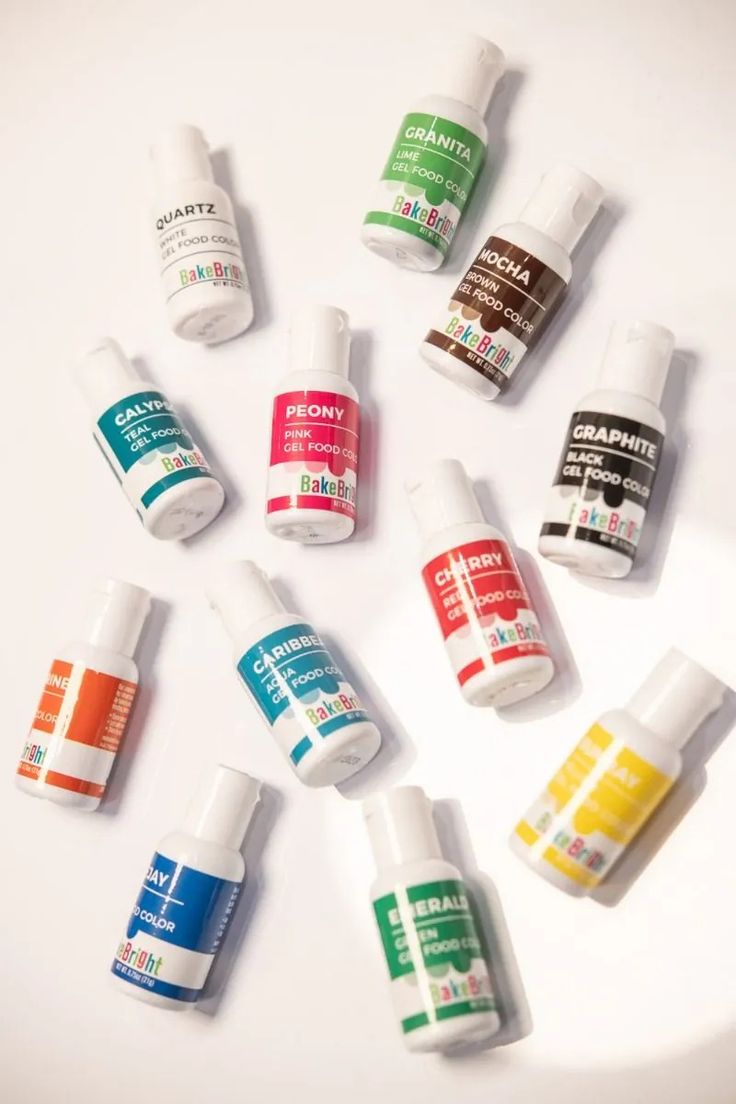Gel food coloring sets