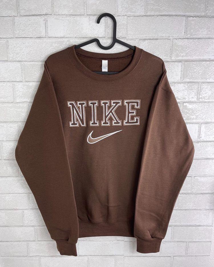 vintage brown nike sweatshirt