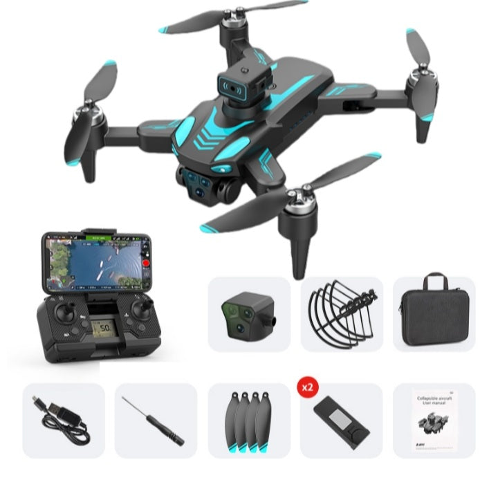 HD Aerial Drone with Brushless Motor-GPS +Optical Flow Positioning,3-Camera