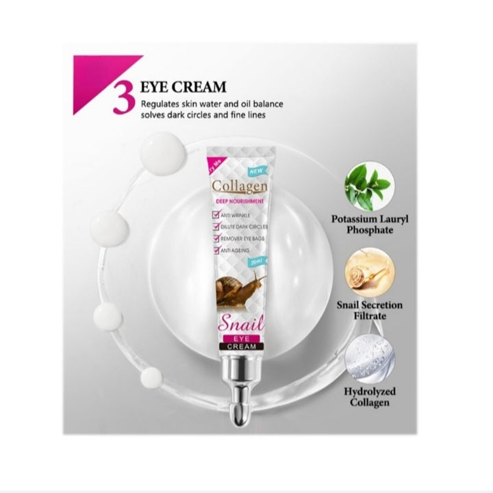 Snail Collagen Skin Care Set (5-Piece)