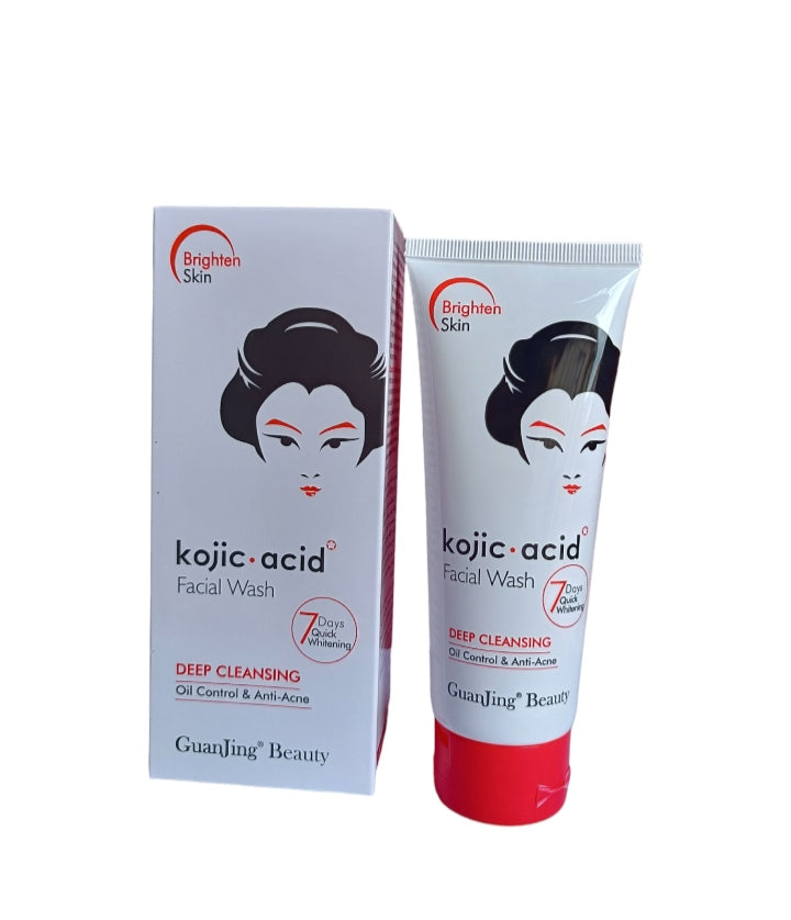Kojic Acid Face Wash, Toner & Face Serum Complete Brightening Routine Combo