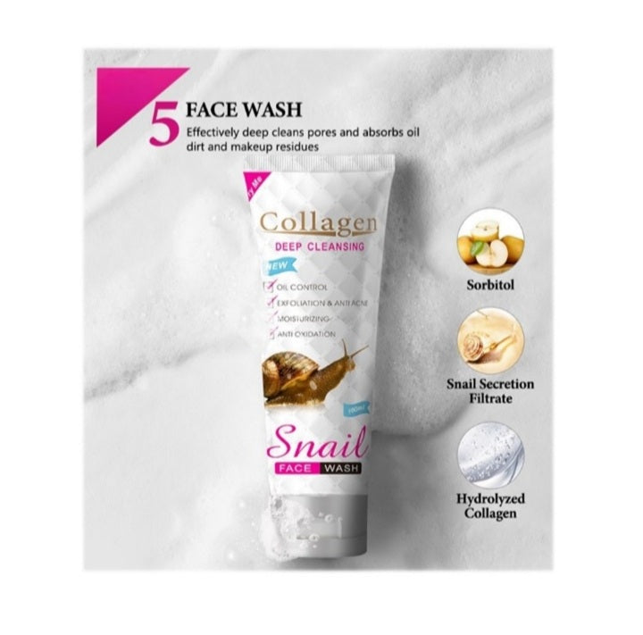 Snail Collagen Skin Care Set (5-Piece)