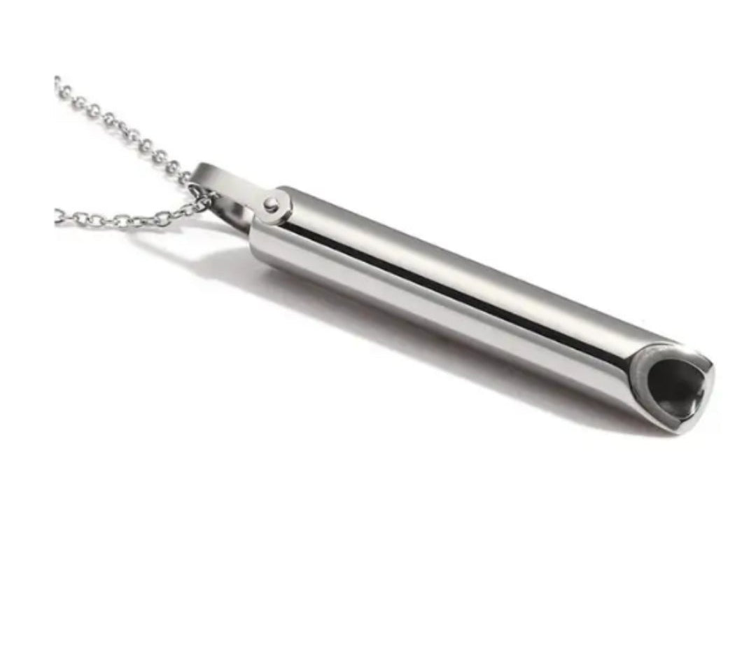 Vape Quit Smoking Mindfulness Necklace - Anxiety Relief Breathing Pendant