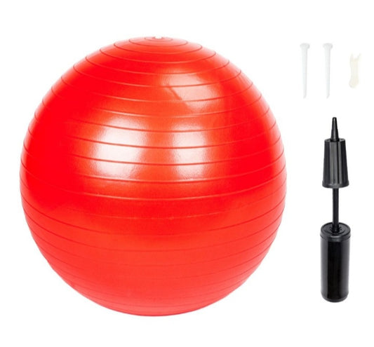 Red Gym Ball With Pump