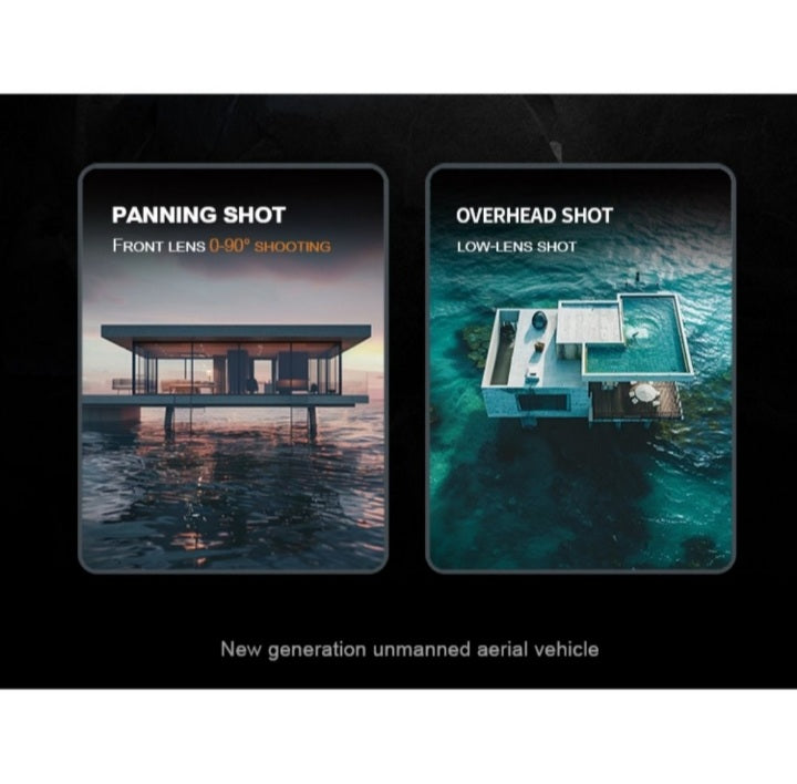 HD Aerial Drone with Brushless Motor-GPS +Optical Flow Positioning,3-Camera