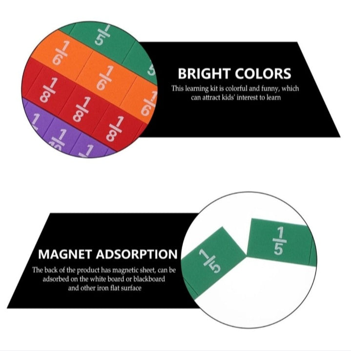 PieMaster Magnetic Maths Fraction Learning Students & Teachers Set