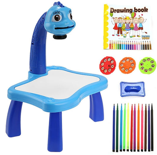 24 Patterns Projector Painting Desk Toy - Blue