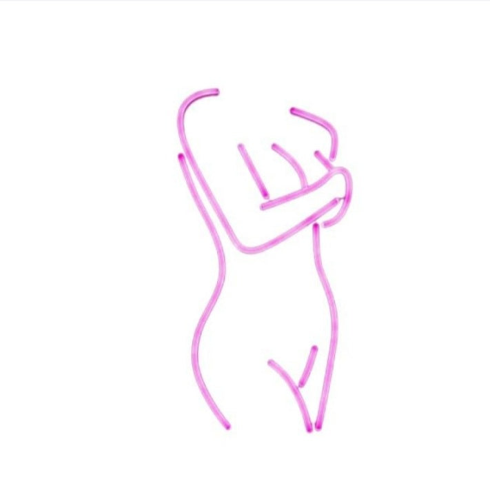 Lady Silhouette Neon LED Wall Hanging Advertising Room Decoration Sign