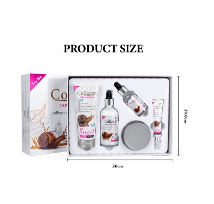 Snail Collagen Skin Care Set (5-Piece)