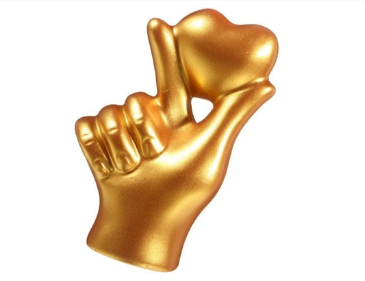 Romantic Resin Hand Gesture Statue Heart Finger Crafts for Valentine's Day