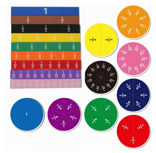 PieMaster Magnetic Maths Fraction Learning Students & Teachers Set
