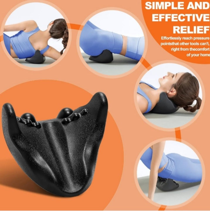 Neck Massage Pillow Psoa Release tool back stretcher shoulder Relaxer