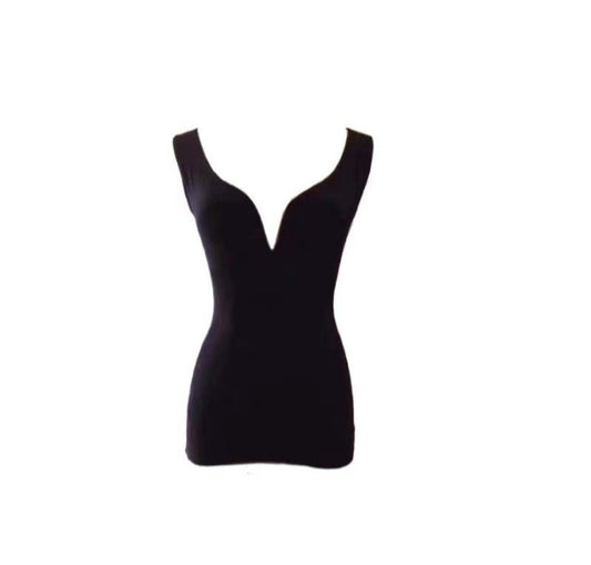 Seamless Thermal Shaping Vest Derylon V Neck Sleeveless Warm Underwear