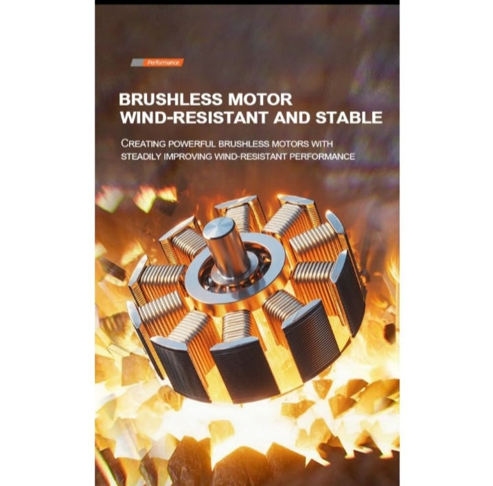 HD Aerial Drone with Brushless Motor-GPS +Optical Flow Positioning,3-Camera