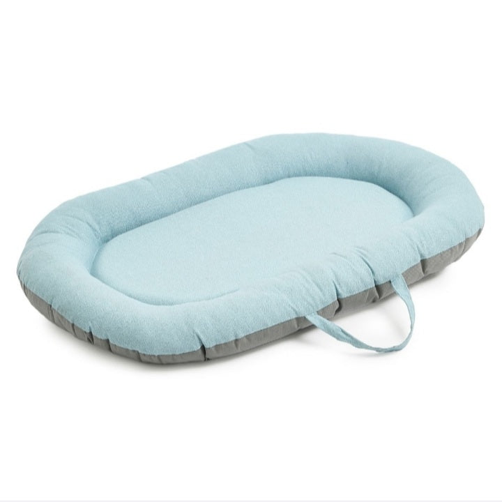 Baby Sleeping Pod -Alison Twill Blue