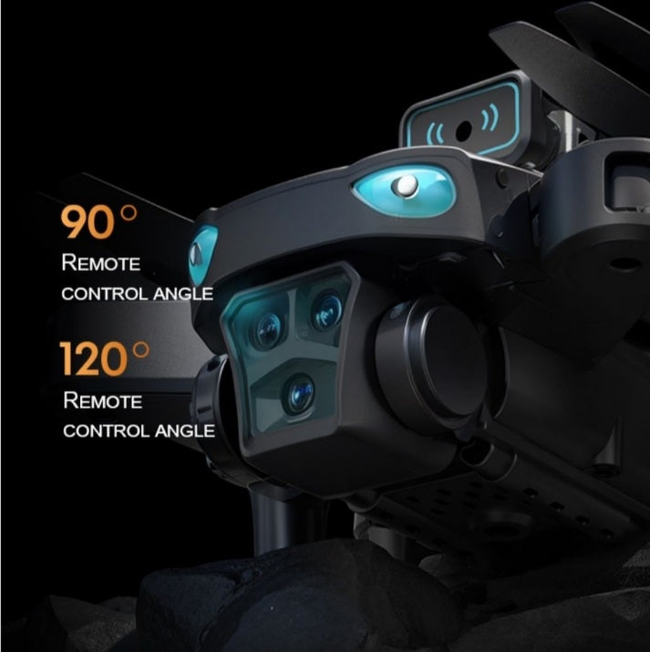 HD Aerial Drone with Brushless Motor-GPS +Optical Flow Positioning,3-Camera