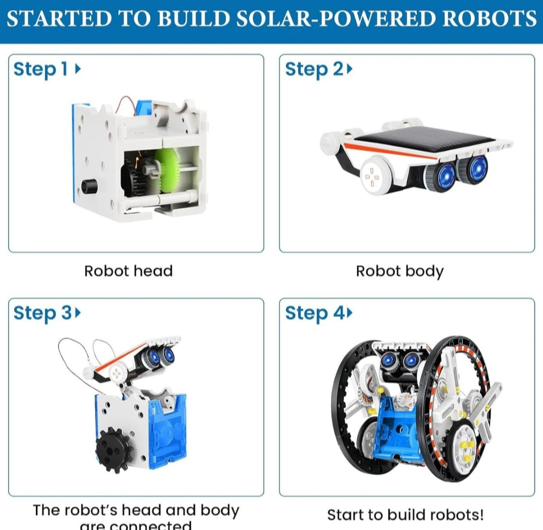 13-in-1 STEM Projects Solar Robot Toy for Kids Science Educational Toys