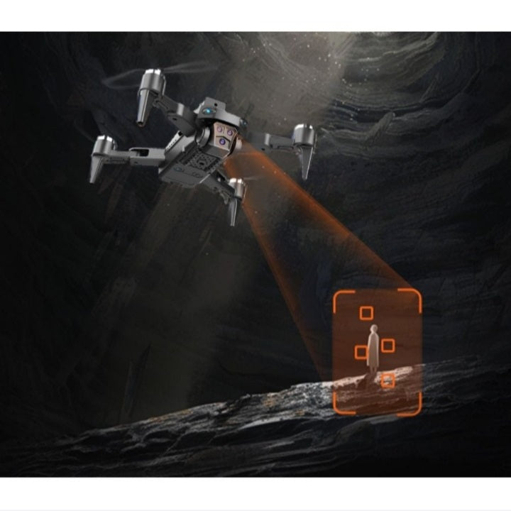 HD Aerial Drone with Brushless Motor-GPS +Optical Flow Positioning,3-Camera